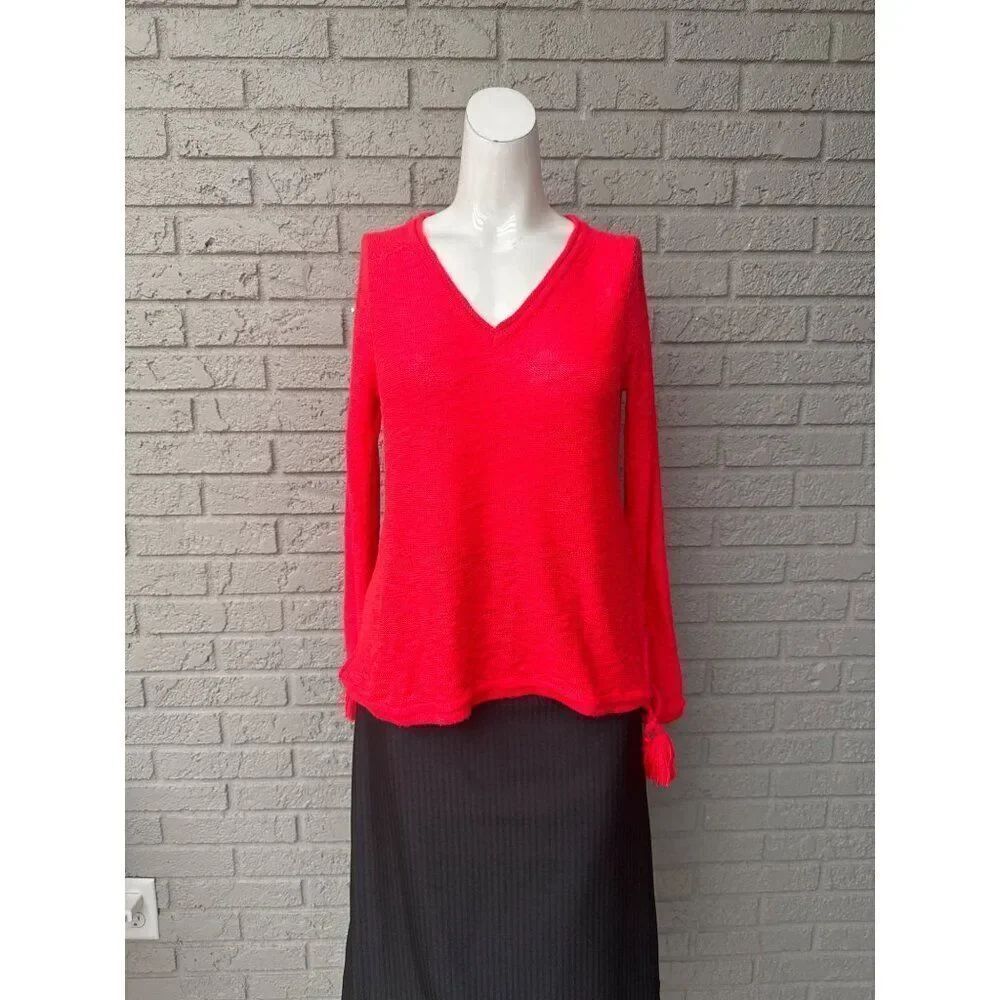 Lilly Pulitzer Jody Women  Spicy Coral Long Sleeve Top Size XS